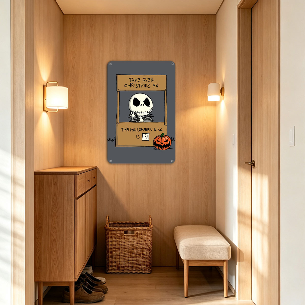 Jack Skellington Takes Over Christmas for 5￠ – The Halloween King is In - painting