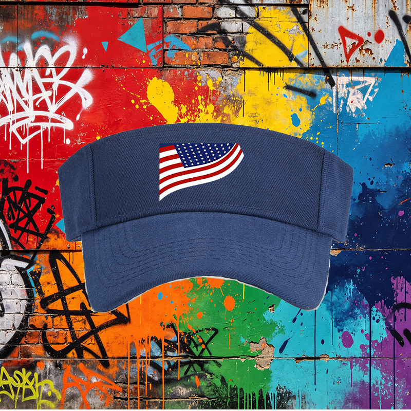 Unisex Classic Mesh Back Cap with USA Flag Print and Stars Stripes Design - Lightweight Breathable Sun Hat for Outdoor Activities, Perfect for Men and Women Who Love Patriotic Style and Casual Wear