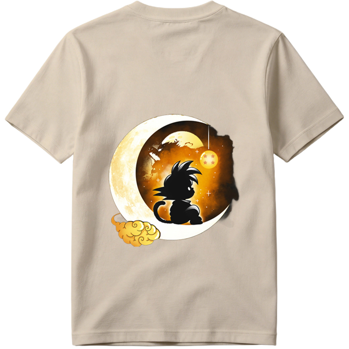 Dragon Ball: Goku and Moon with Dragon Ball - Tee