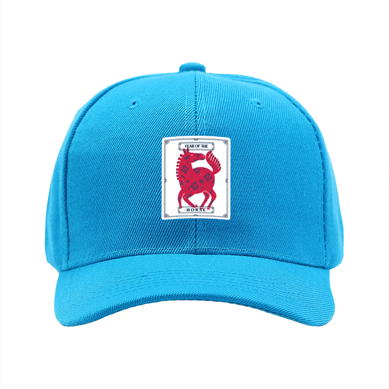 1pc New Baseball Cap Year of the Horse Print Design Unisex Adjustable Hat for Outdoor Activities and Casual Wear Suitable for Adults