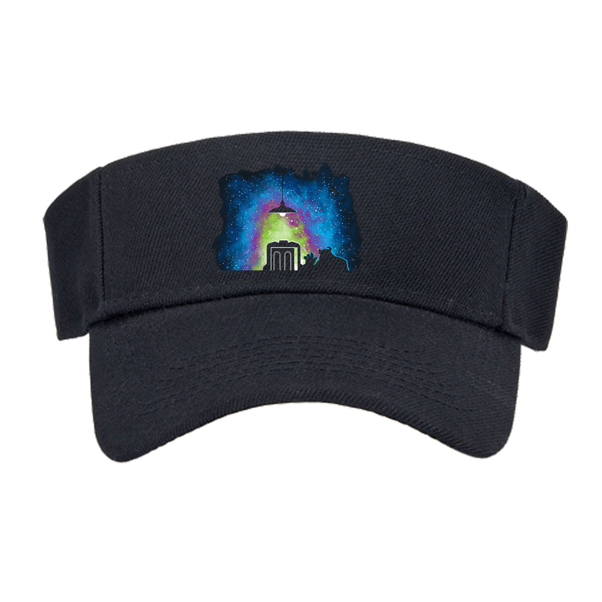 Doctor Who: The TARDIS Door Opens to a Cosmic Sky -  Visor cap