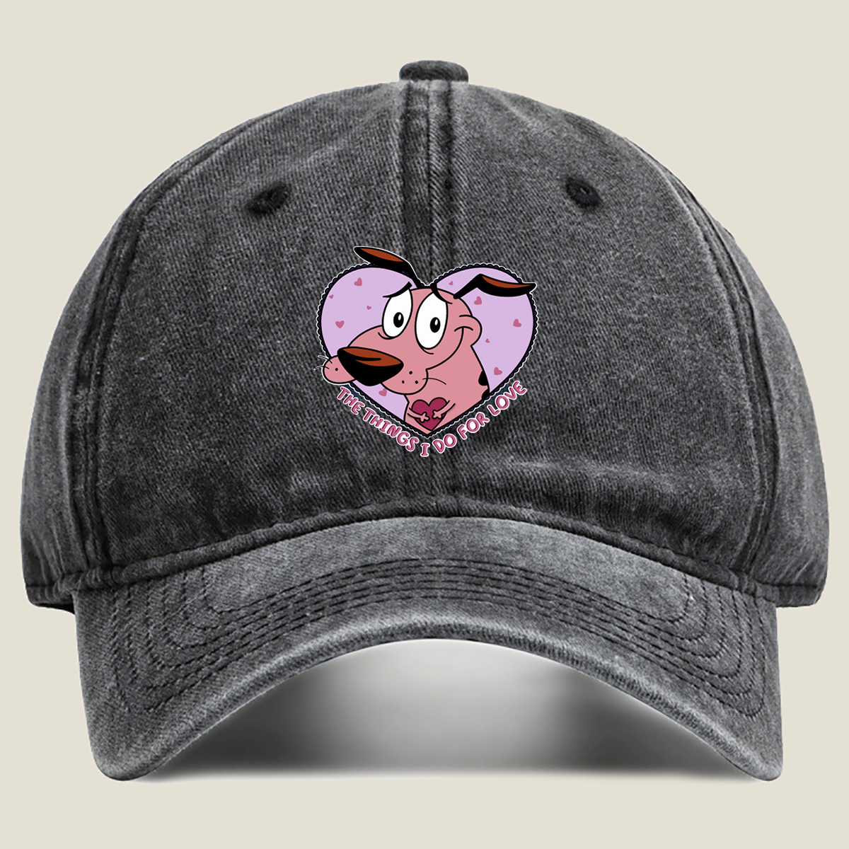 Porky Pig: The Things I Do For Love - Washed Denim - Baseball Cap