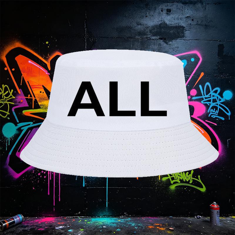 Unisex Bucket Hat with Abstract A Logo Print - Classic Cotton Sun Hat for Outdoor Activities, Beach, Travel, and Casual Wear - Suitable for Men and Women Seeking Stylish and Functional Headwear