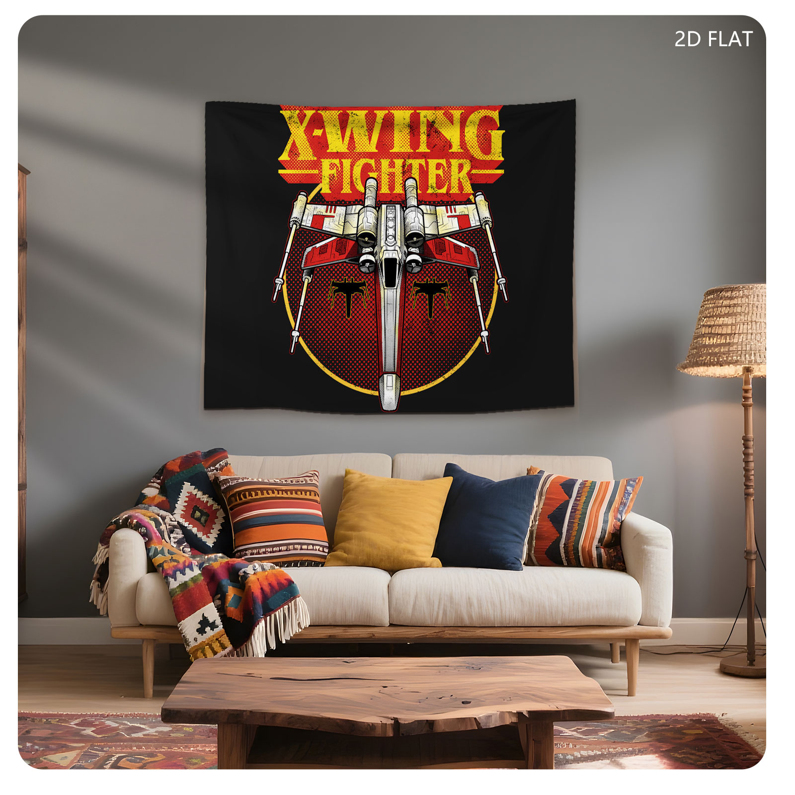 X-Wing Fighter Star Wars Rebel Alliance Iconic Spacecraft Design - Tapestry
