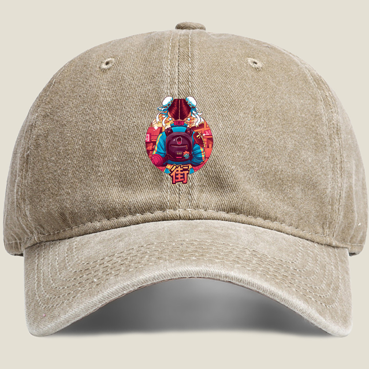 Street Fighter: Chun-Li - Washed Denim - Baseball Cap