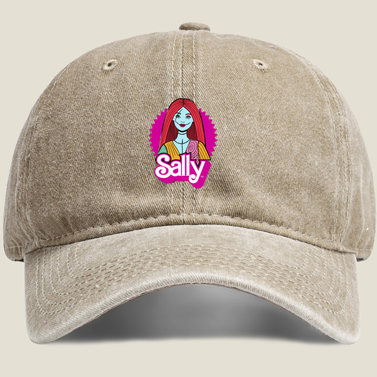 Sally from The Nightmare Before Christmas - Washed Denim - Baseball Cap