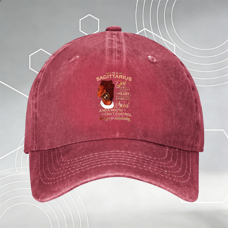 New Baseball Cap with Stick Man Print and 