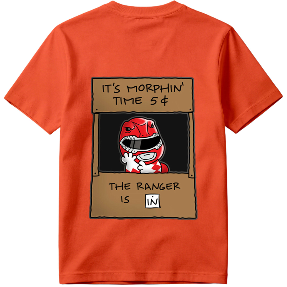 Red Ranger Morphin Time Booth - Tee