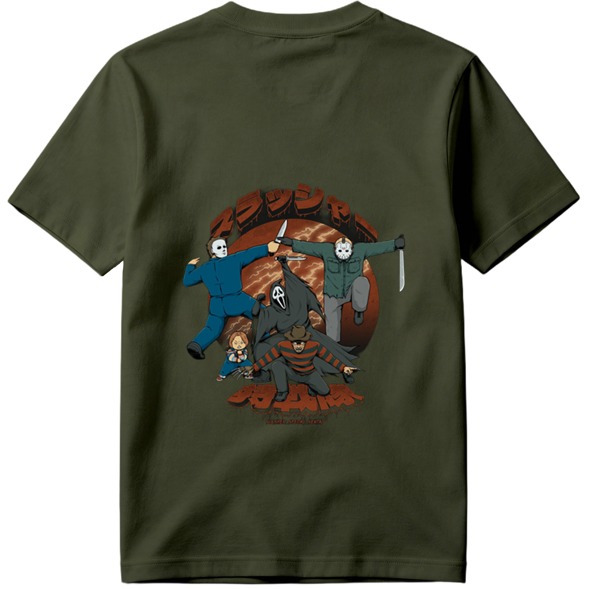 Slasher Special Sentai: Michael, Jason, Ghostface, Chucky, and Tiffany - Tee