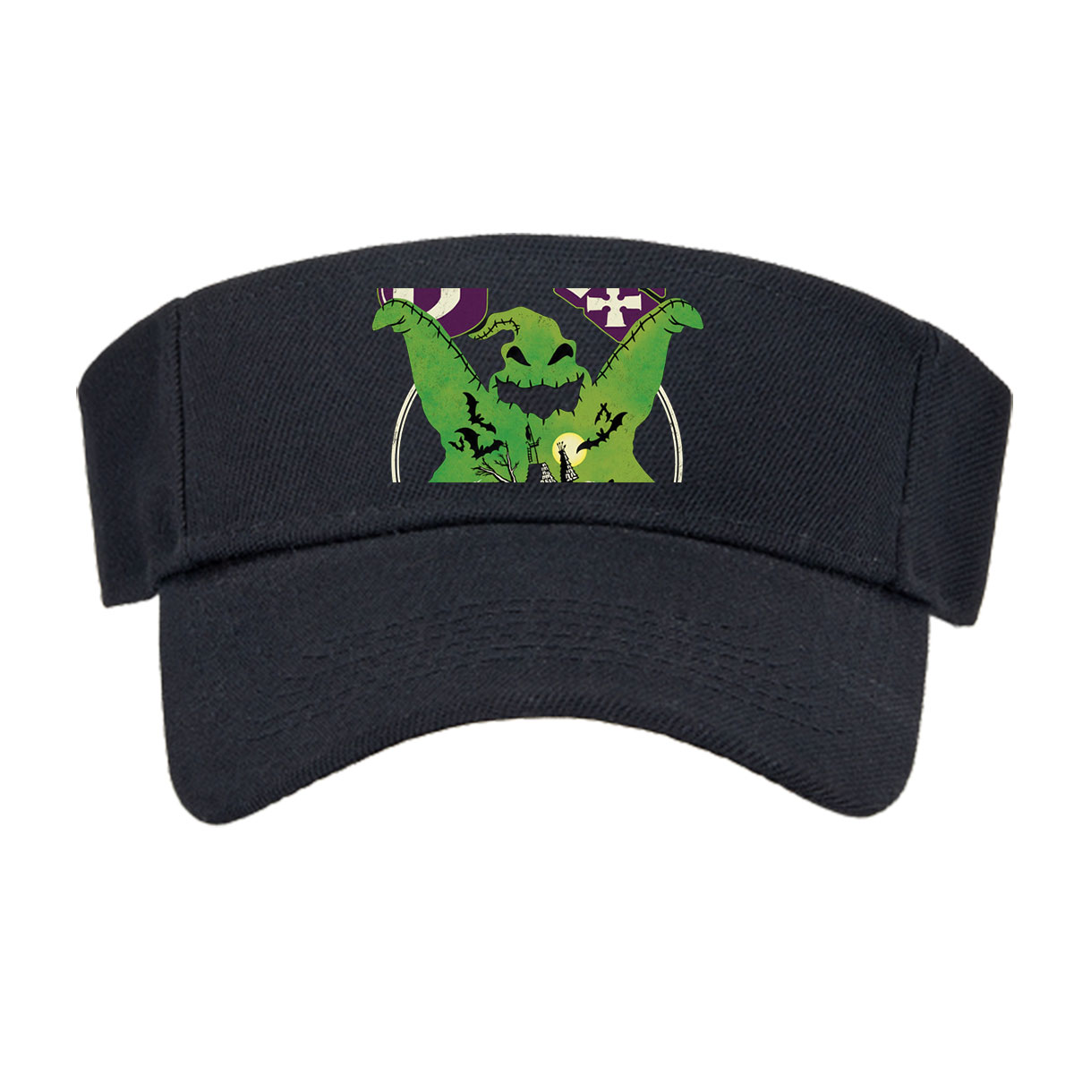 Boogie: Green Monster with Spooky Castle and Bats -  Visor cap