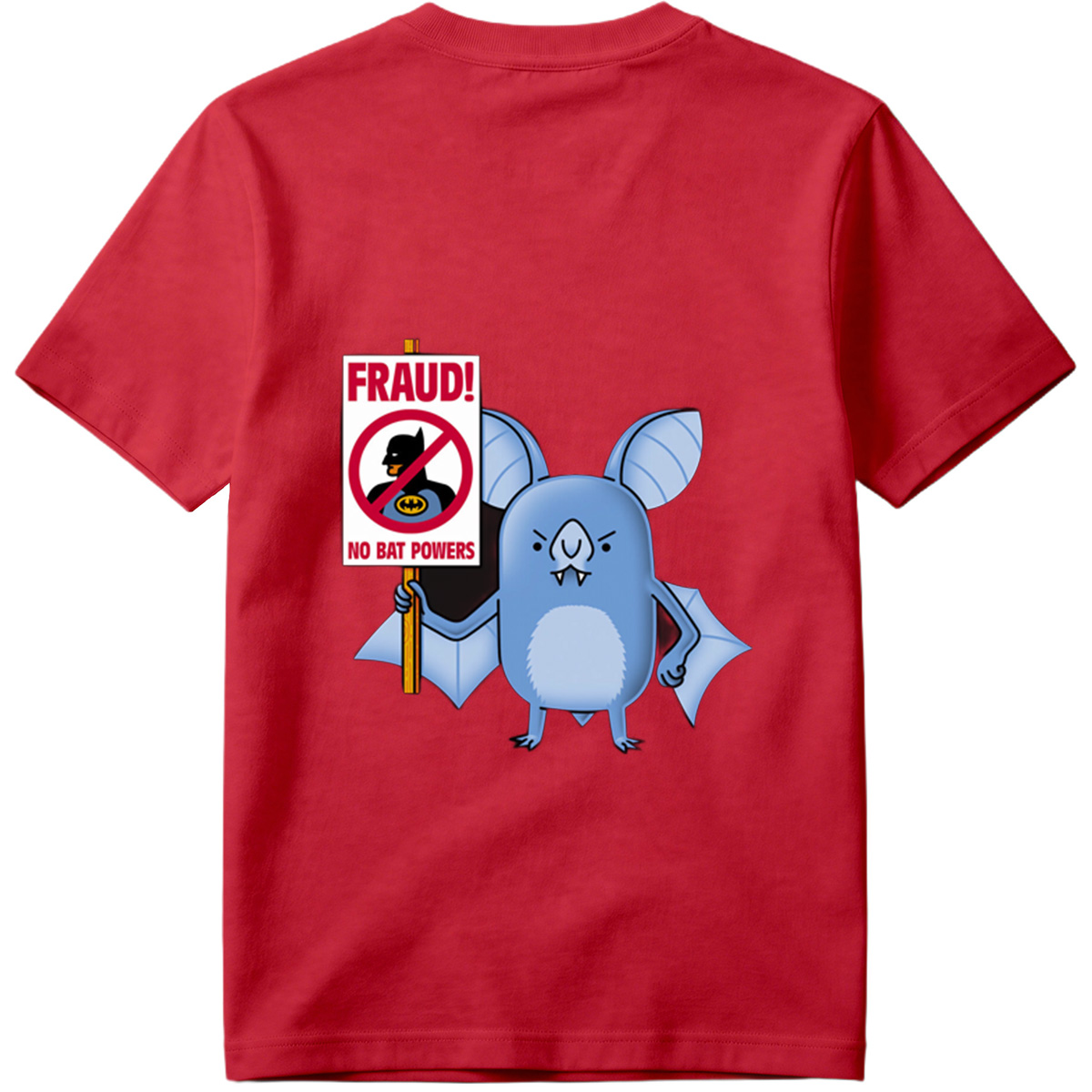 Batman and Bat Creature Protest Fraud - Tee