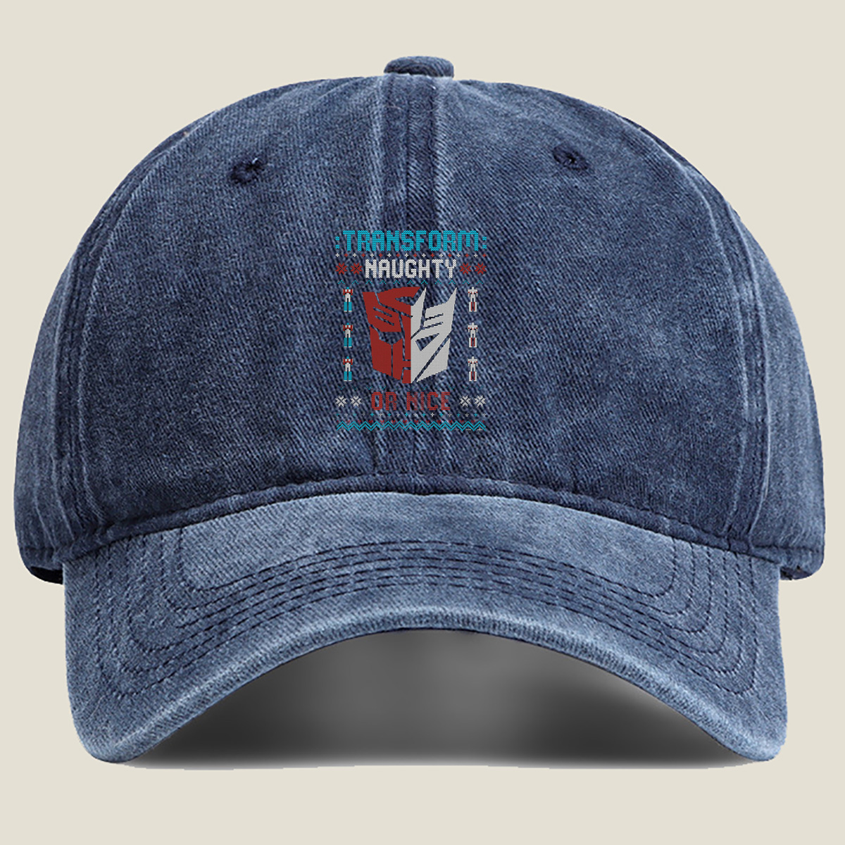 Transformers: Naughty or Nice - Washed Denim - Baseball Cap