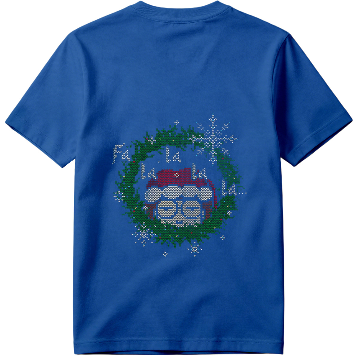 Santa Claus in a Christmas Wreath - Tee