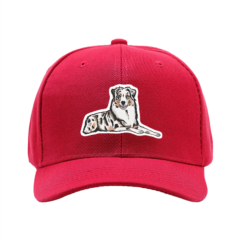 1pc New Baseball Cap with Australian Shepherd Dog Print Design Unisex Adjustable Hat for Outdoor Activities and Daily Wear Suitable for Pet Lovers and Animal Enthusiasts
