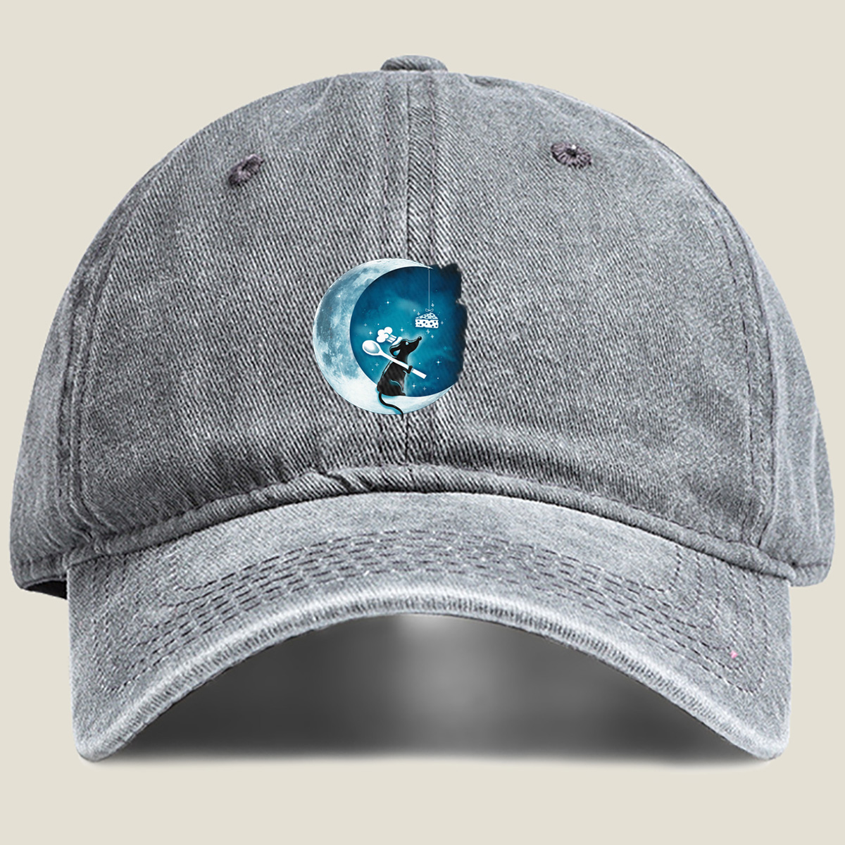 Mickey Mouse and the Moonlight Cheese Dream - Washed Denim - Baseball Cap