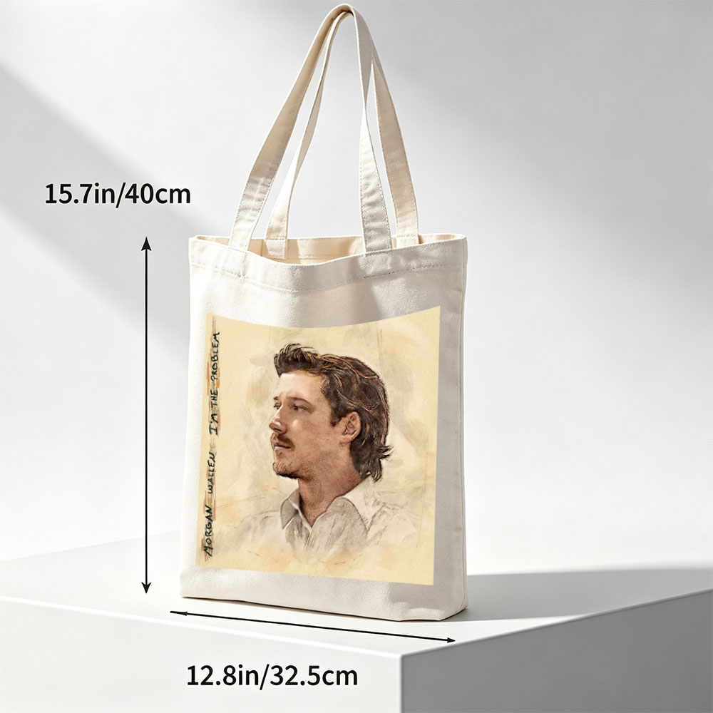 Morgan Wallen I'm the Problem Album Cover Art Portrait - Canvas tote bags