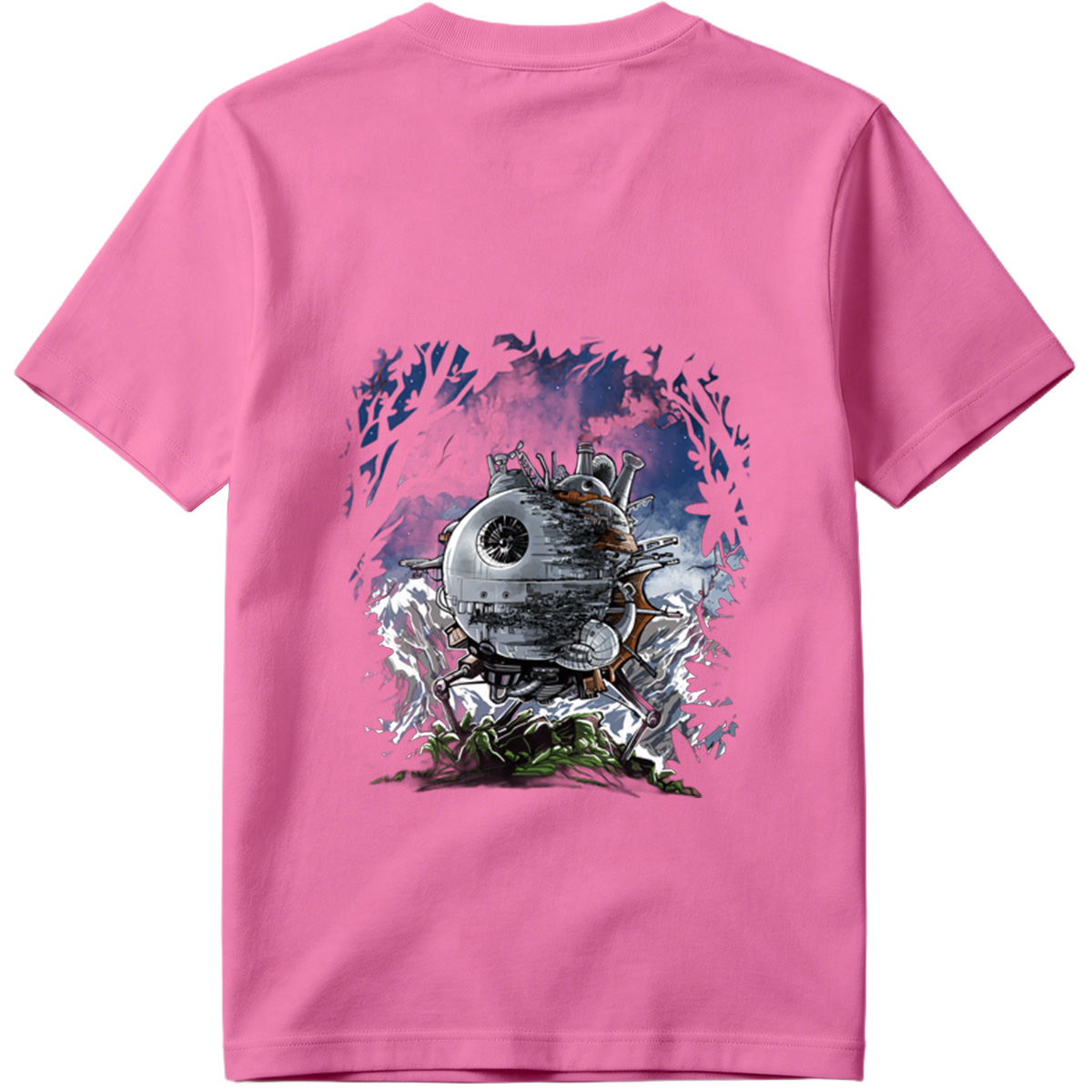 Steampunk Death Star in the Forest - Tee
