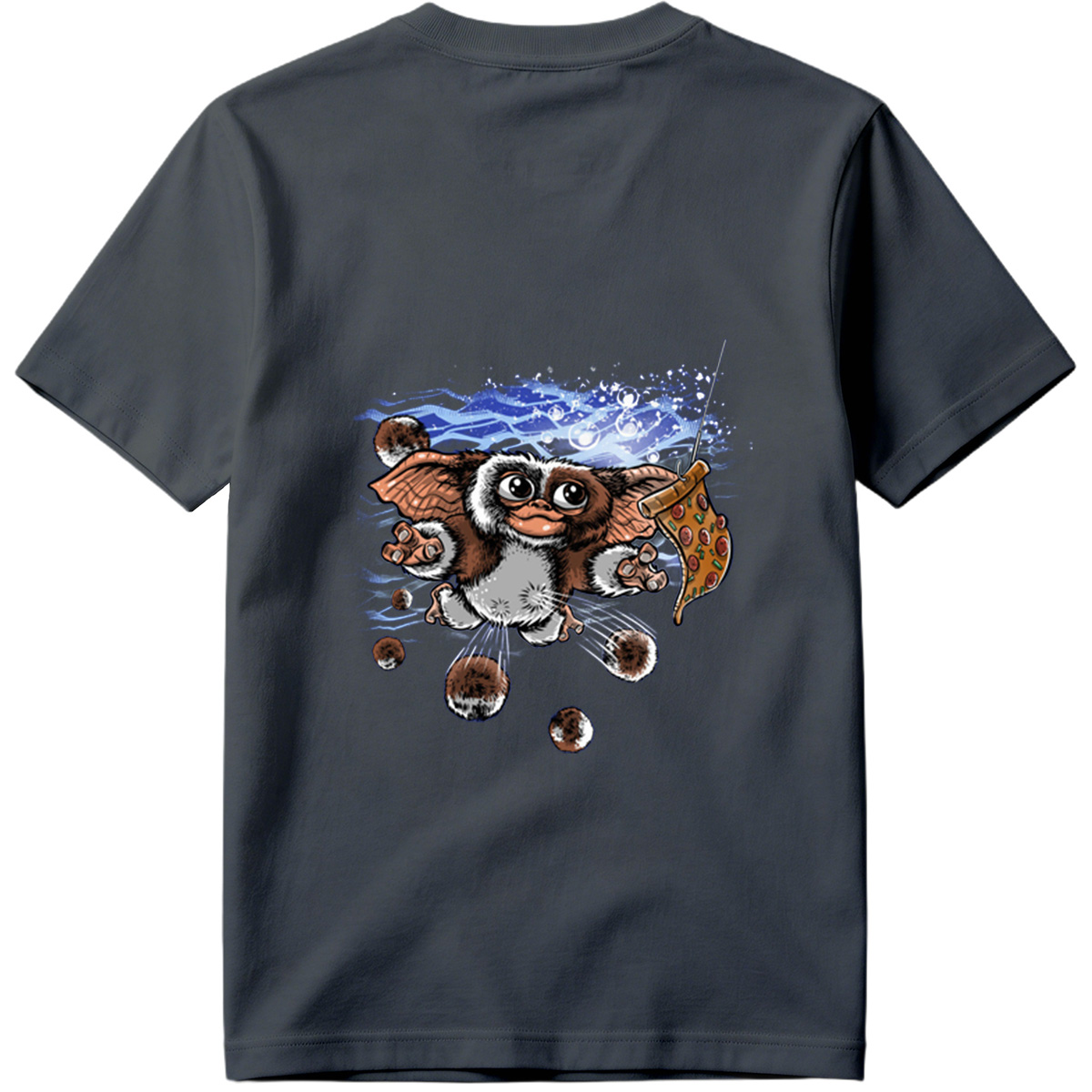 Gremlins - Gizmo with Pizza - Tee