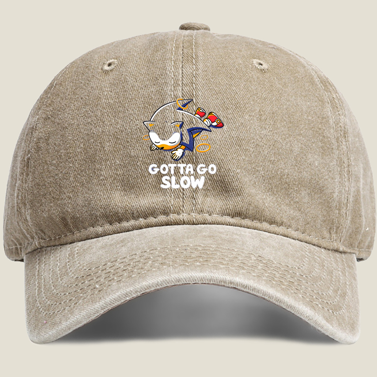 Sonic the Hedgehog: Gotta Go Slow - Washed Denim - Baseball Cap