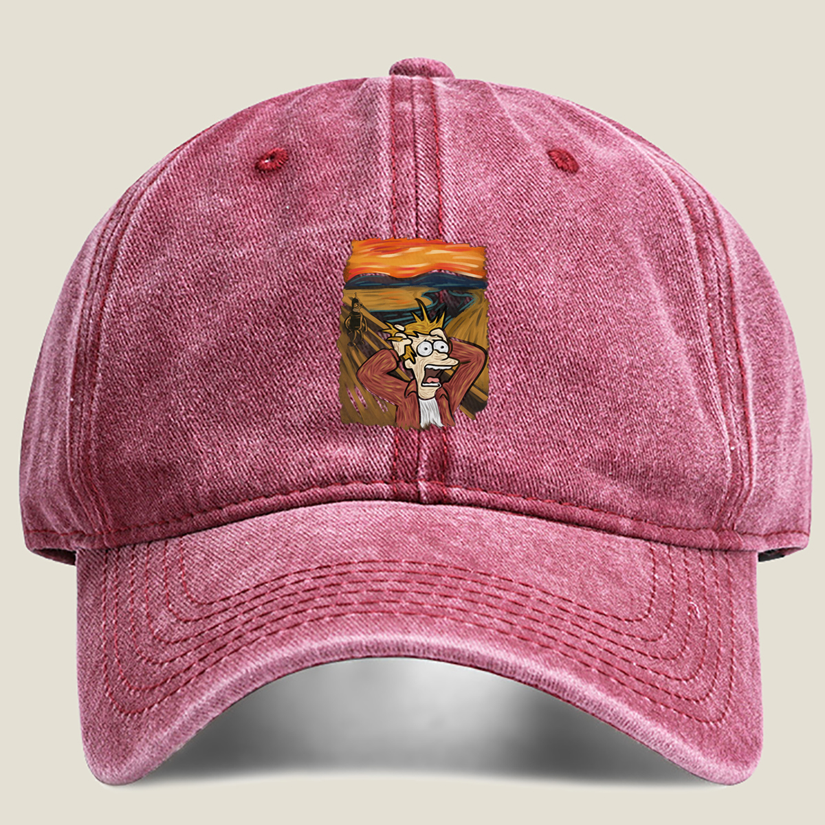 Futurama: Fry and Bender in the Desert Sunset - Washed Denim - Baseball Cap