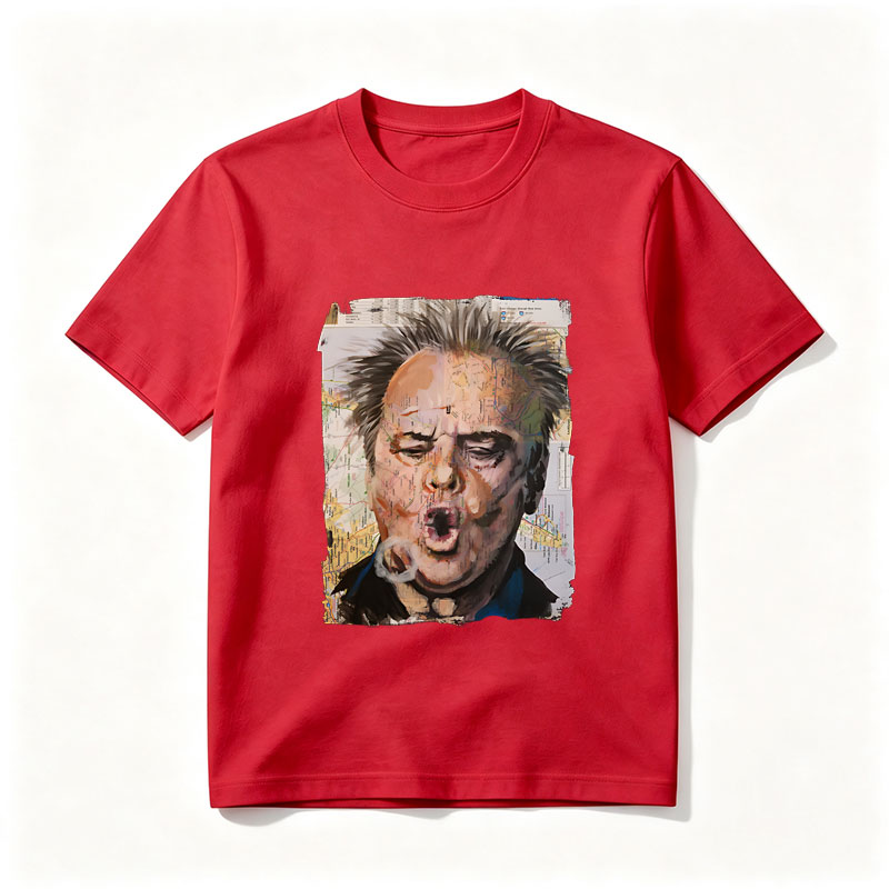 Map-Faced Man Screaming with Smoke - Tee