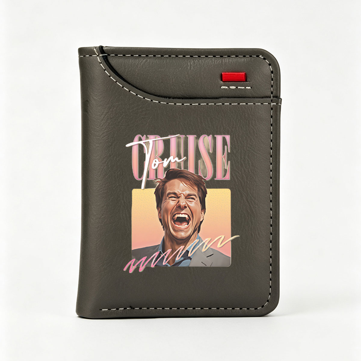 Tom Cruise Screaming Portrait Art - Vertical Style Wallet