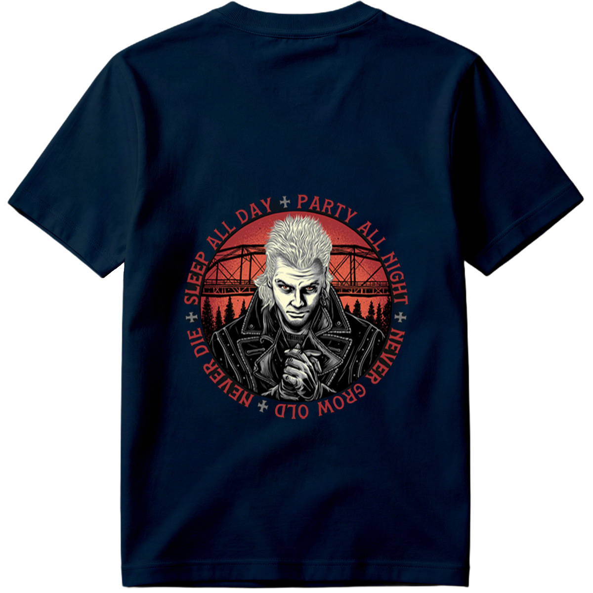 Johnny Silverhand: Sleep All Day, Party All Night, Never Grow Old, Never Die - Tee