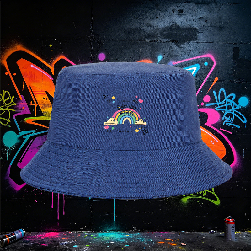 Unisex Bucket Hat with Rainbow and 