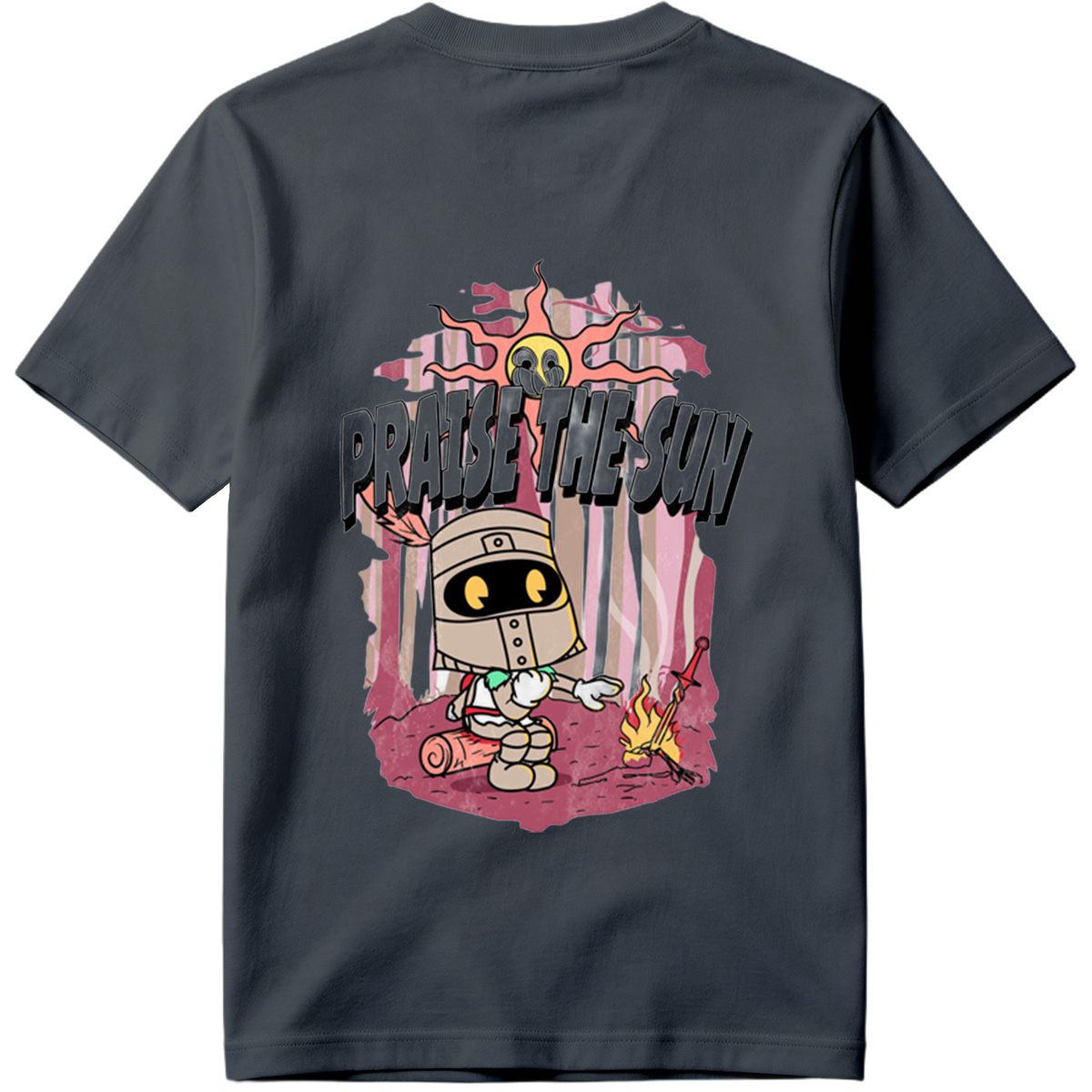 Praise the Sun - Knight and Sun Character Art - Tee