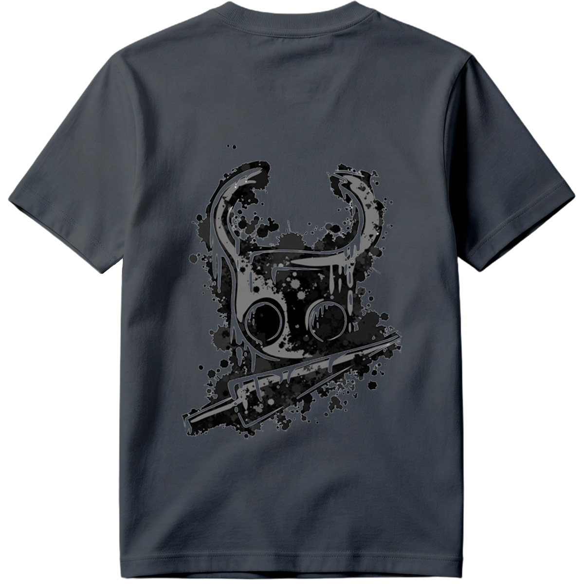 Gas Mask with Horns and Knife - Tee