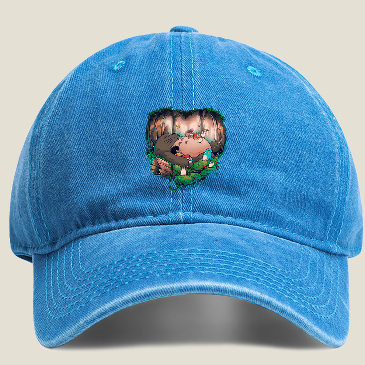 My Neighbor Totoro: Mei, Satsuki, and the Forest Spirits - Washed Denim - Baseball Cap