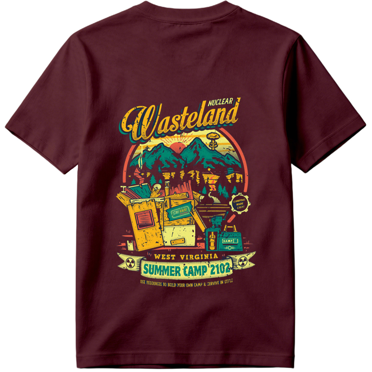 Nuclear Wasteland: Summer Camp 2102 - West Virginia - Tee
