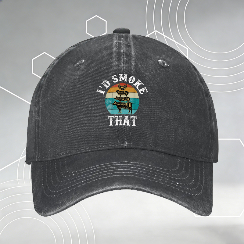 New Baseball Cap with Funny Pickle Tennis Player Print 