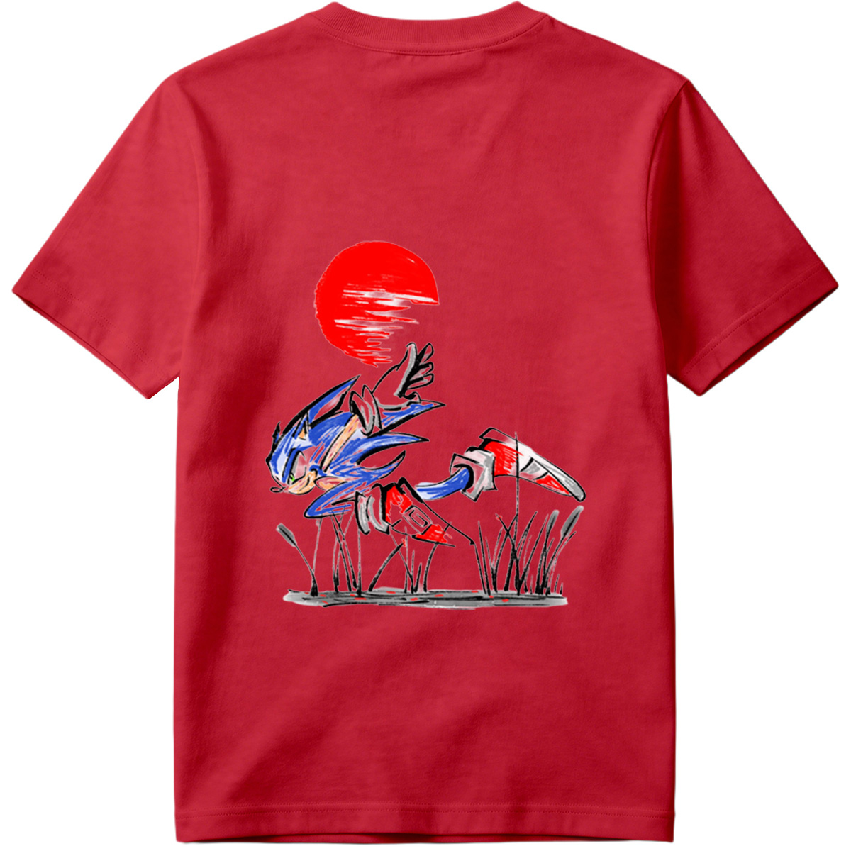 Sonic the Hedgehog Running at Sunset - Tee