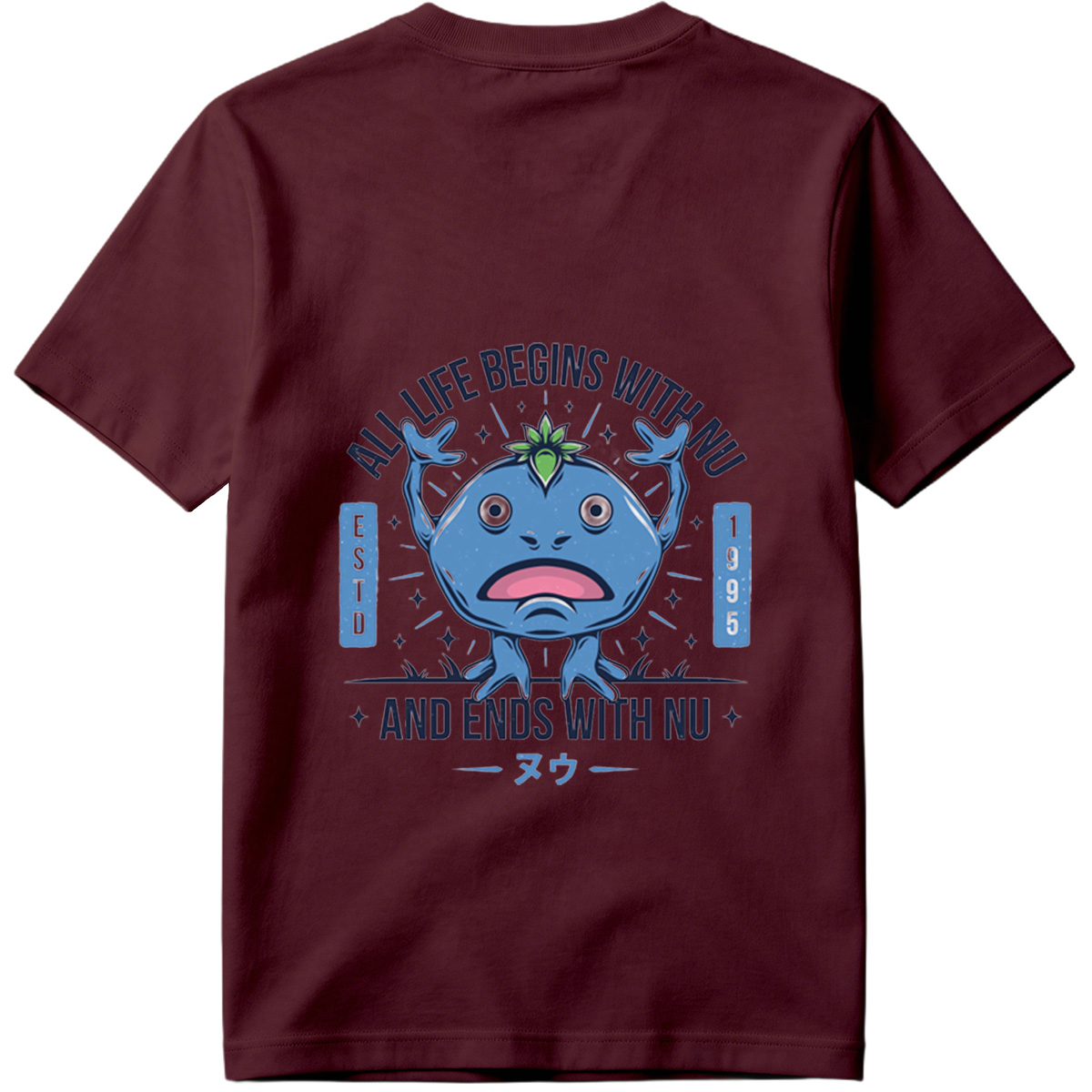 Nu the Blue Creature: All Life Begins and Ends with Nu - Tee