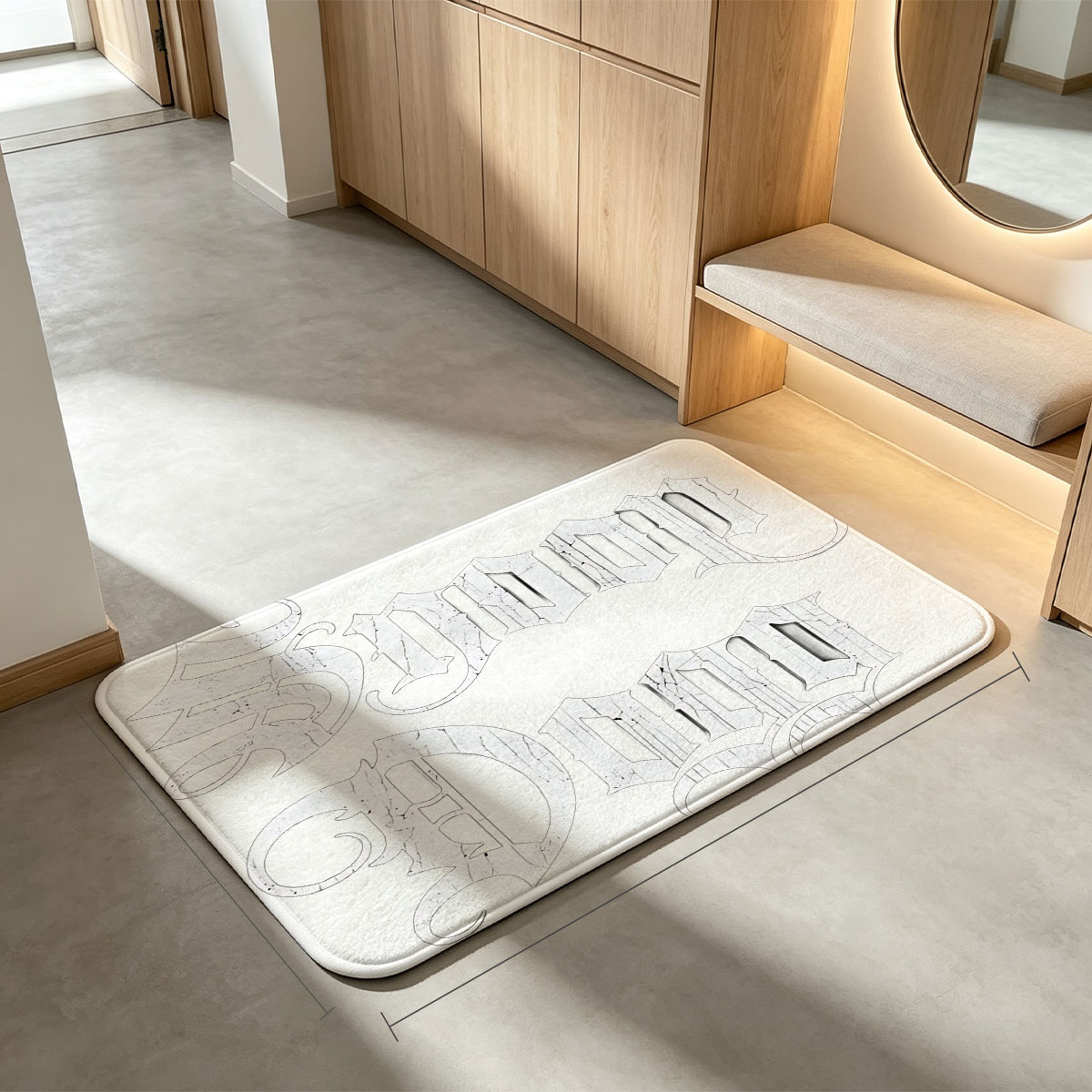 Snoop Dogg Gothic Font Logo - Flannel floor mat