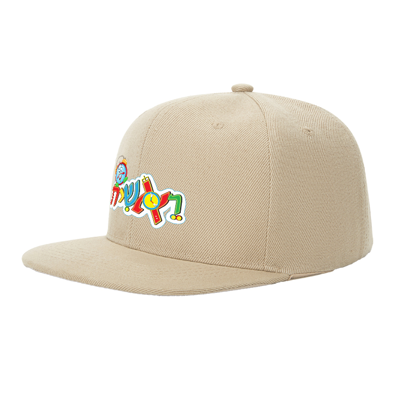 Flat Brim Baseball Cap Clock Face Cartoon Print Streetwear Underground Skate Style for Basketball Court Skate Park Urban Scene Skaters Rappers Streetwear Enthusiasts