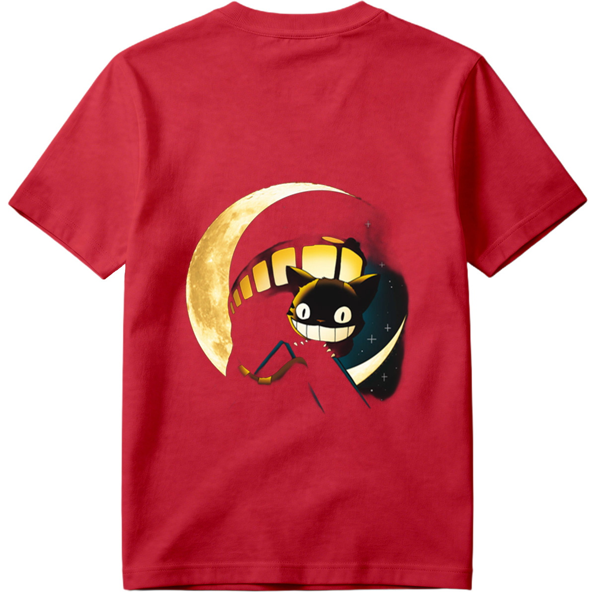 Jiji the Cat from Kiki's Delivery Service under the Moon - Tee