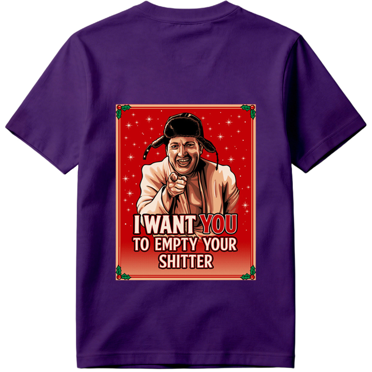 I Want You to Empty Your Shitter - Russian Christmas Poster Parody - Tee
