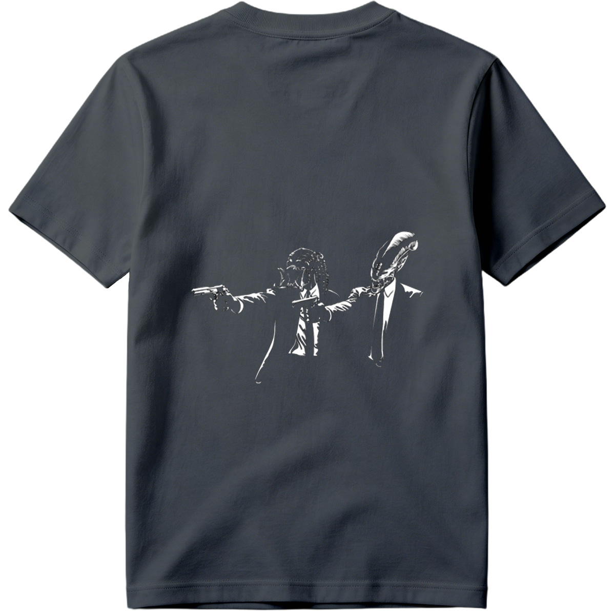 Predator and Alien in Suits with Guns - Tee