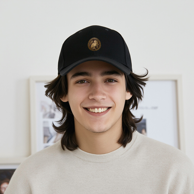 1pc New Baseball Cap Owl Pattern Greek Style Print Unisex Adjustable Hat for Outdoor Activities and Casual Wear Adults Fashion Accessory