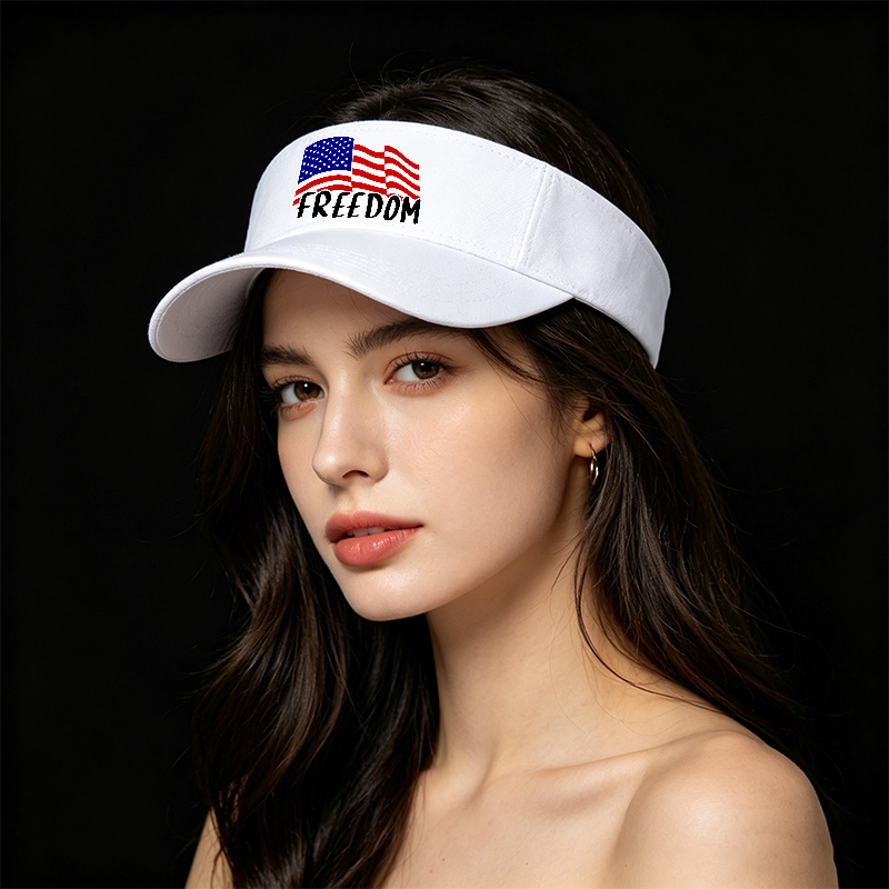 Unisex Classic Mesh Back Cap with American Flag Freedom Print - Lightweight Sun Hat for Outdoor Activities, Perfect for Adults Seeking Patriotic Style and Comfort in Summer, Beach, or Casual Wear