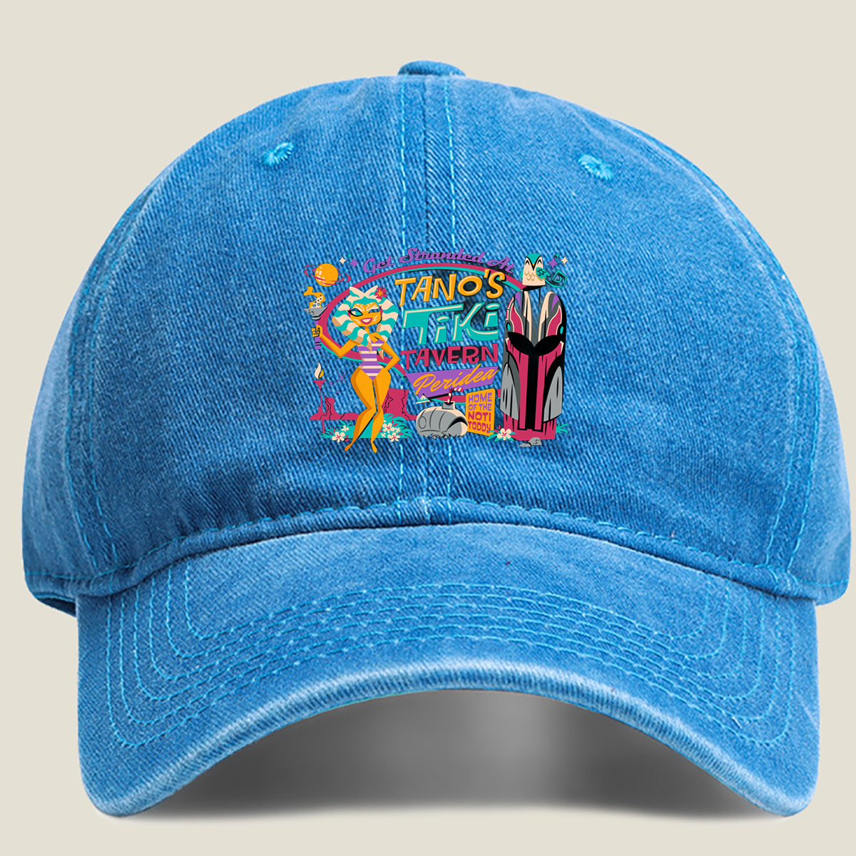 Tano's Tiki Tavern: Peridea Adventure - Washed Denim - Baseball Cap