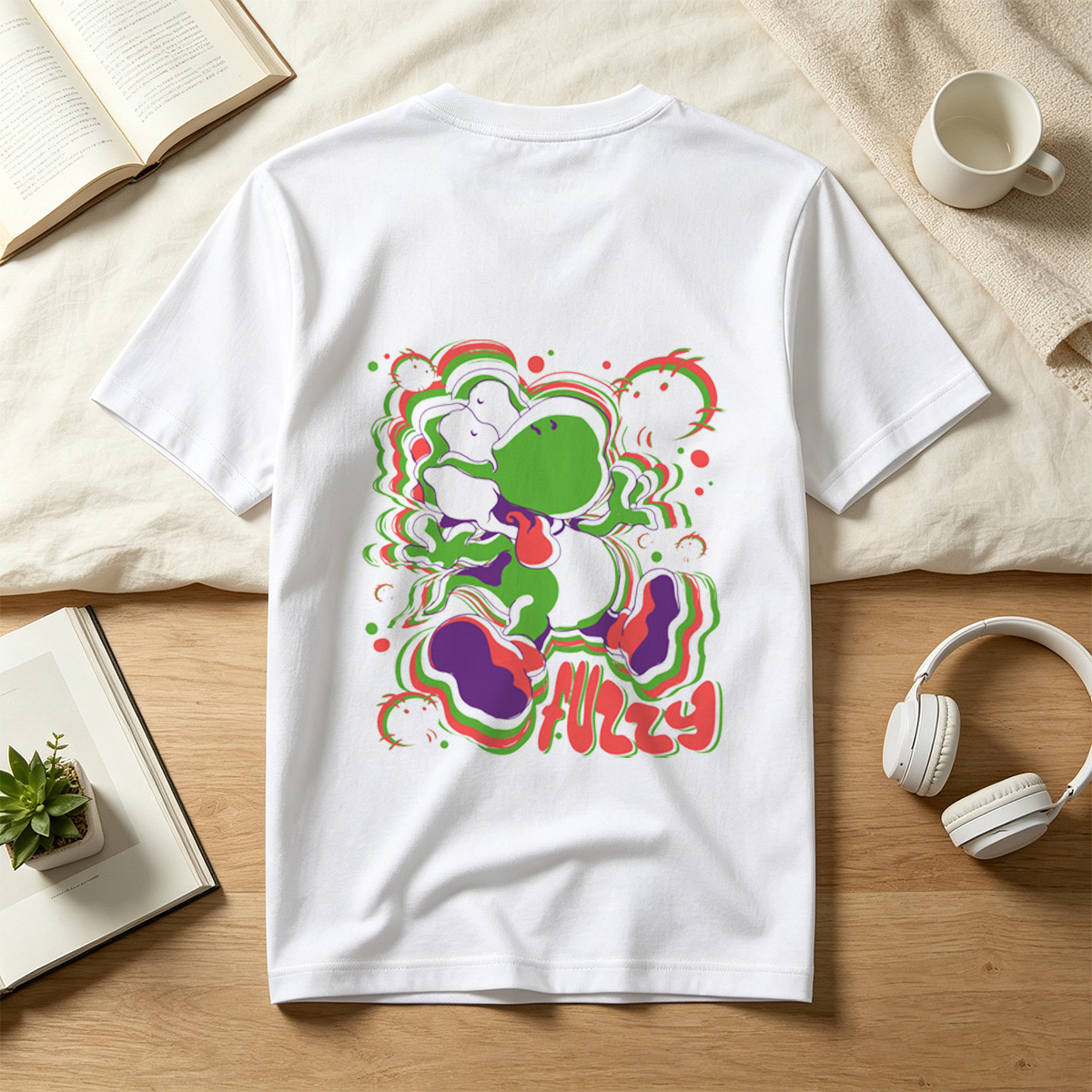 Yoshi Fuzzy Art Design - Tee