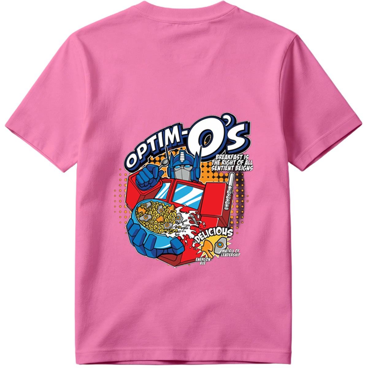 Optim-O's: Transformers Breakfast Cereal Featuring Optimus Prime - Tee