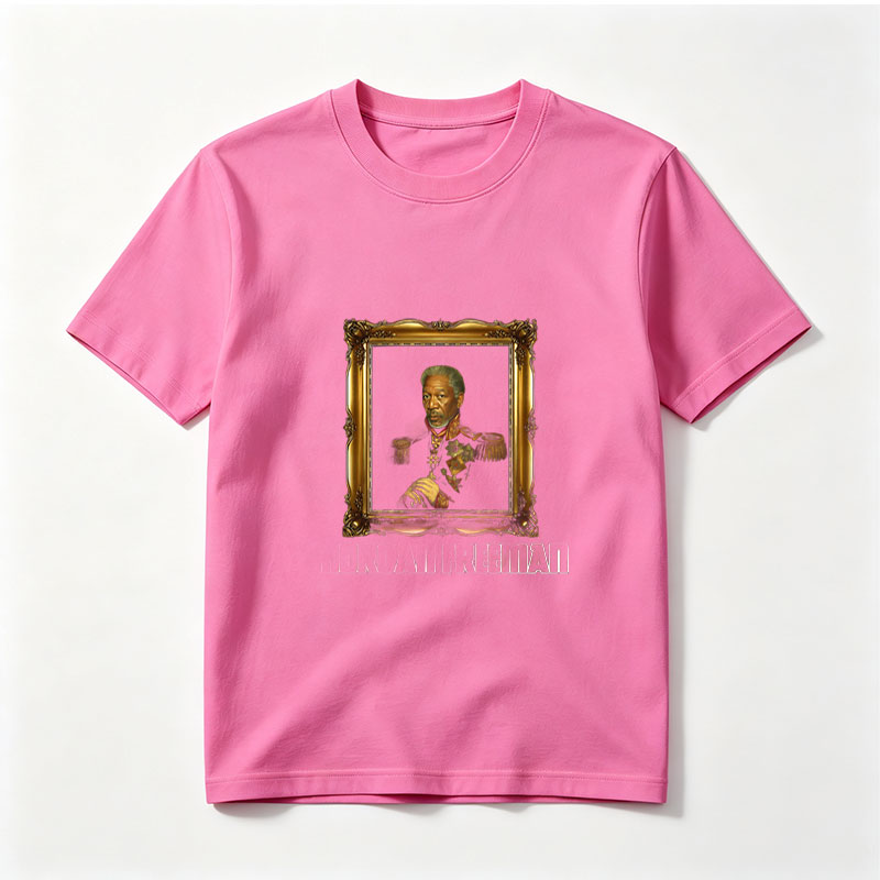 Morgan Freeman in Royal Military Attire Portrait - Tee