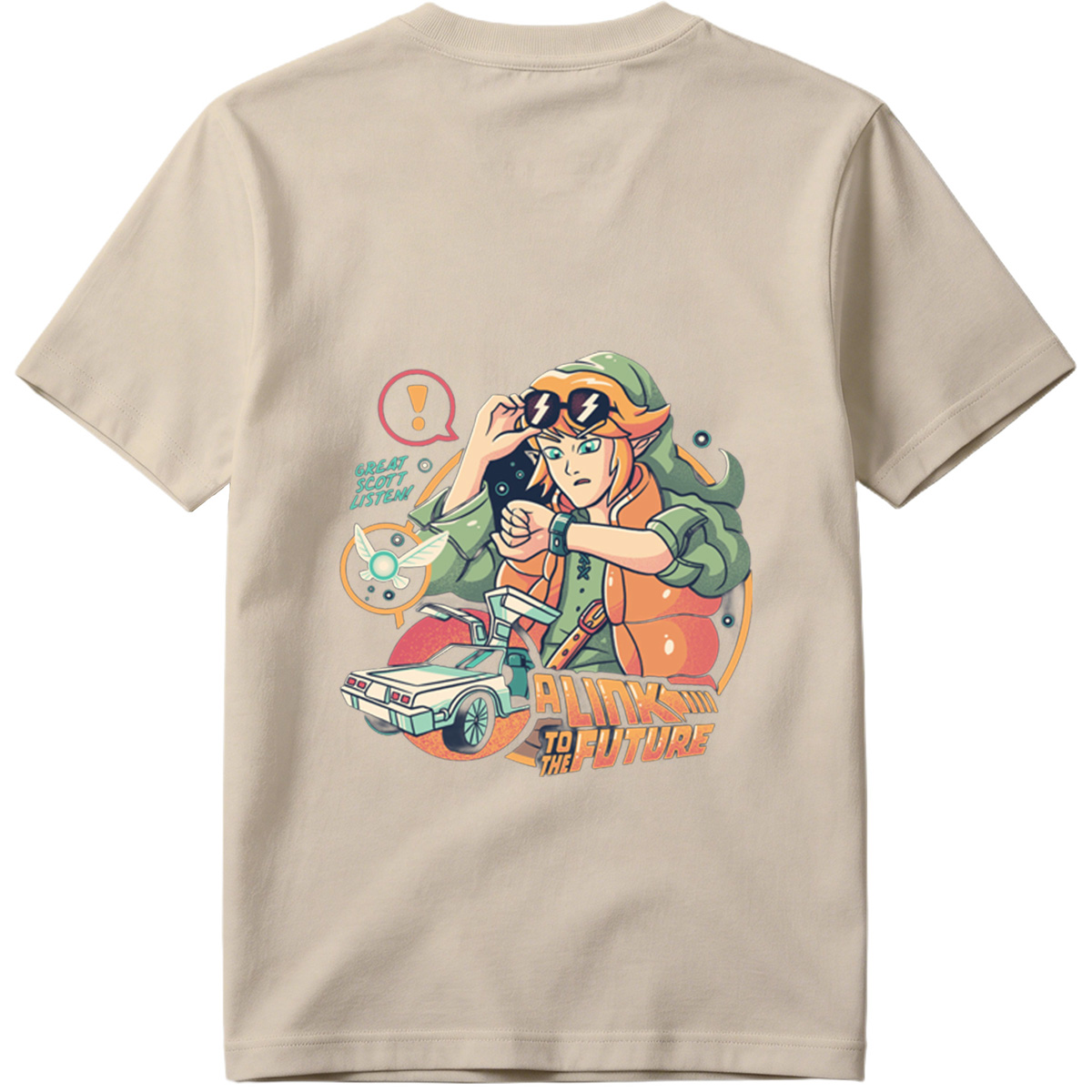 A Link to the Future: Zelda Meets Back to the Future - Tee