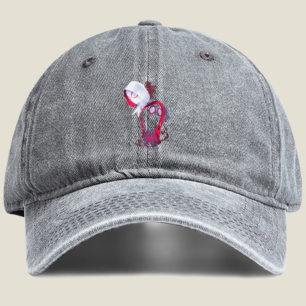 Spider-Verse: Miles Morales and Gwen Stacy - Washed Denim - Baseball Cap