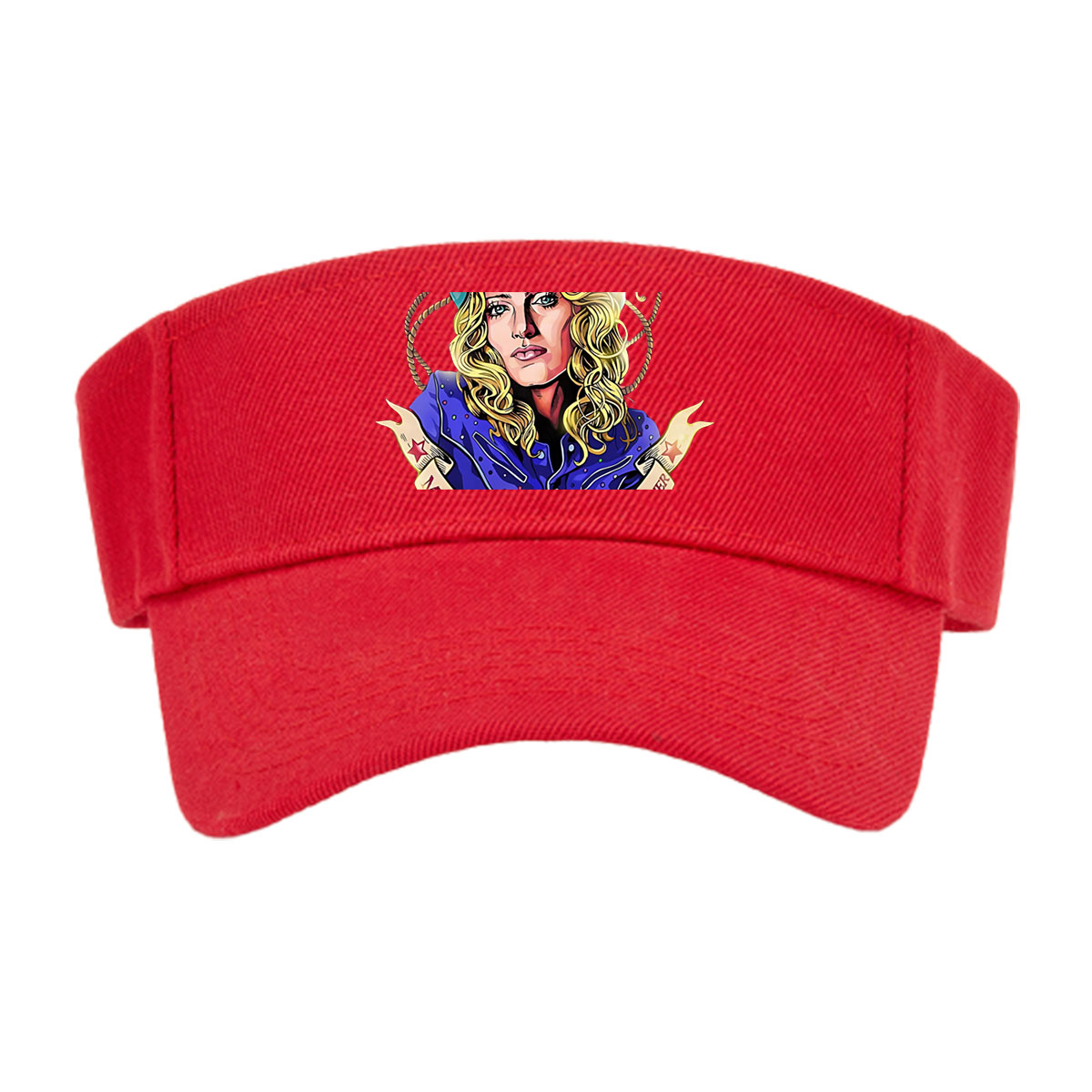 Country Music Legend in Blue Hat and Jacket with 