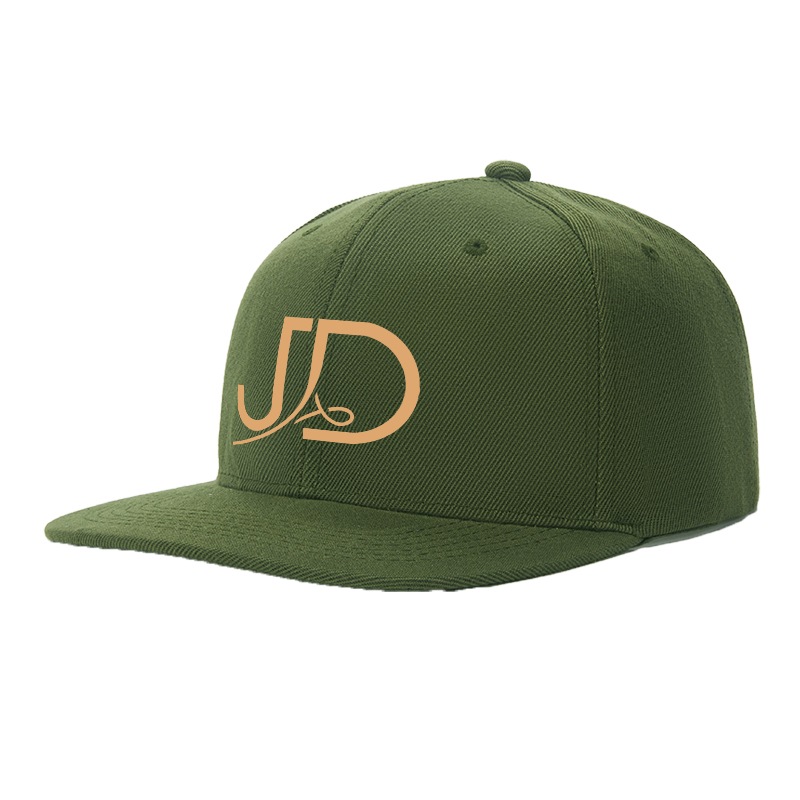 Flat Brim Baseball Cap JD Logo Print Streetwear Underground Skate Style for Basketball Court Skate Park Urban Riders and Hip Hop Artists
